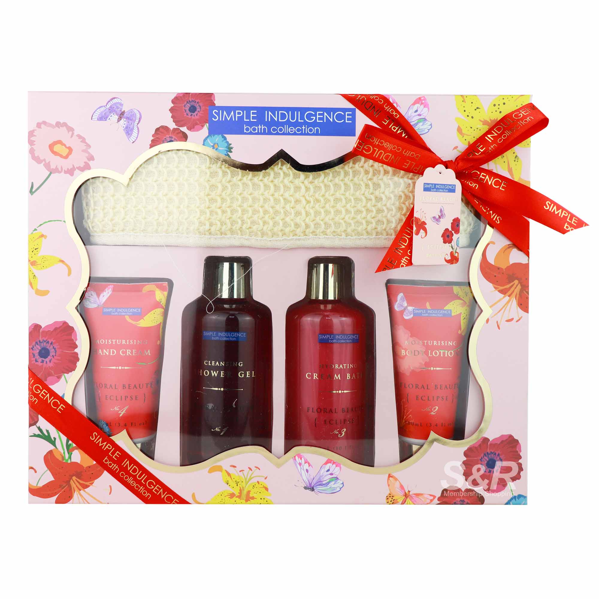 Simple Indulgence Bath Collection Floral Beaute Bath Set 1 set